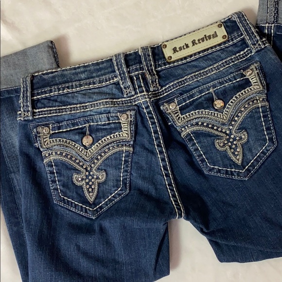 Rock Revival Darcy Sz 28 Rhinestone pockets - Picture 1 of 5